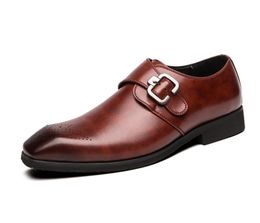 Wedding Elegant Coiffeur designer Dress Shoes Classic Italian Formal Leather Shoe For Men Sepatu Slip On