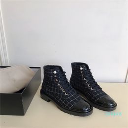 designer Take pearl motorcycle boots litchi grain leathers combination neri import sheepskin leather soles size 35-40