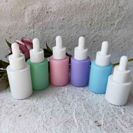 30ml Colourful Glass Bottles Dropper Essential Basic Massage Oil Pipette Refillable Perfume Cosmetics Wholesale