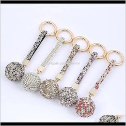 Favor Event Festive Party Supplies Home & Gardenblingbling Diamond Keychain Shiny Crystal Ball Full Drill Car Buckle Key Chain Ring Strap Ch