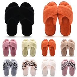 Classic Winter Indoor Slippers for Women Snow Fur Slides House Outdoor Girls Ladies Furry Slipper Flat Platforms Soft Comfortable Shoes Sneakers 36-41