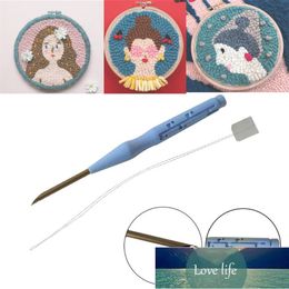 1pc 160mm Sewing Punch Needle Embroidery Stitching Needles Practical Threader Guide DIY Craft Tool for Weaving Rug Yarn Doll
