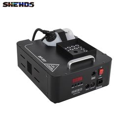 SHEHDS Stage Lighting 1500W LED 24x9W RGB Colour LEDs Smoke Machine Fogger Hazer Equipment For DJ KTV