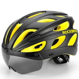 ROCKBROS Bike Magnetic Helmet Sunglasses Bicycle Helmet Cycling Polarised Lense Visor Light Helmets