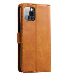 Leather Wallet Cases With Retro Flip Stand Credit Card Slots phone case For iPhone X XR XS MAX 11 Pro 12 mini