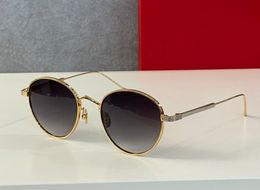 -Ouro bom moda óculos de sol piloto cinza gradiente firmati para 0009 tons sol óculos olhar mulheres homens occhiali da sola com óculos uv400 nmxb