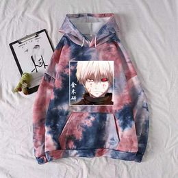 2021 Anime Hoodie Tokyo Ghoul Touka Pullovers Tops Long Sleeve Uniex Cloth Y0804