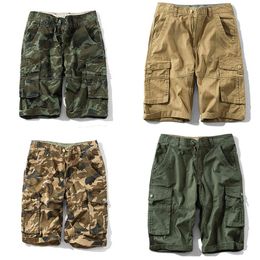 Cargo Shorts Men 2020 Casual Summer Camo Shorts Male Loose Work Breeches Many Pockets Military Short Pants Camouflage Shorts Men X0628