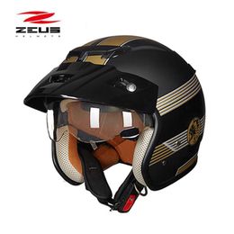 black dog ZEUS 3 4 Half Face motorcycle helmet motorcoss 318C motorbike electric bicycle scooter Safety helmets M L XL XXL261S