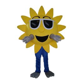 Performance Sunflower Mascot Costume Halloween Christmas Fancy Party Cartoon Character Outfit Suit Adult Women Men Dress Outfit Carnival Unisex Adults Outfit