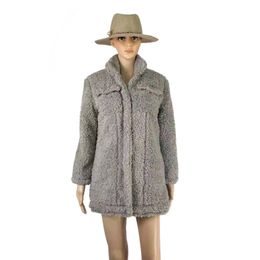 Sheep Shearing Coat Women's Composite Fur Integrated Particle Splicing Medium And Long 211207