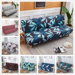 Europe Geometric Folding Sofa Bed Cover Without Armrest All-Inclusive Stretch Couch Slipcover Furniture Protector 211116