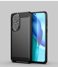 Carbon Fibre Texture Slim Armour Brushed TPU CASE COVER FOR Huawei P50 PRO P Smart 2021 280PCS/LOT