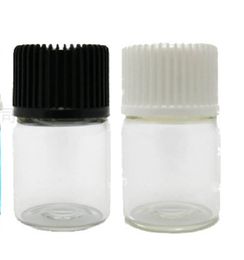 2021 100 x 2ML Empty Clear Mini Glass Essential Oil Bottle 2CC Transparent Samples Vials Orifice Reducer & cap