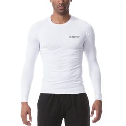 Running Jerseys Men Tights Compression Long Sleeve Sports T-shirt Gym Fitness Bodybuilding Jogging T Shirt Mens Quick Dry Tees Tops