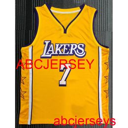 Men Women kids No.7 ANTHONY yellow V - neck and other styles basketball jersey Embroidery New basketball Jerseys XS-5XL 6XL