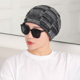 Beanie Skull Caps Winter Hats Men Women Knitted Hedging Skullies Beanies Soft Thickening Warm Windproof All-match Baggy Cap Cycling Ski HY0230