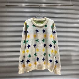 Sweaters 2021 winter knitted mens sweater wholesale designer Colour fivepointed star fashion wool sweaters woman casual warm Knitwear