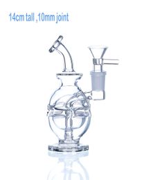 hookahs Faberge Egg Bong mini fab egg rig bongs 14cm tall 10mm joint oil dab rigs