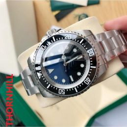 Mens 316L Stainless Steel Automatic Mechanical Watches 44mm Big Designer Blue Black Sapphire Mirror Waterproof Self-winding Wristwatches Bracelet montre de luxe