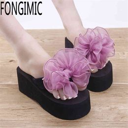 Special Dign High Quality Women Casual Wear Flip Flops Multiple Colors Wedg Slip-on Summer Time Beautiful Looking Sho