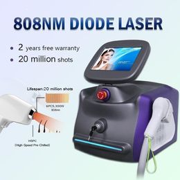 2021 Professional Hair Removal Machine 808nm Diode Laser Light Horizontal Portable Device