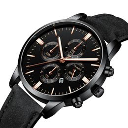 Wristwatches Minimalist Men Fashion Ultra Thin Watches Simple Business Stainless Steel Mesh Belt Quartz Watch 4 Sub Decoration Dial Clock