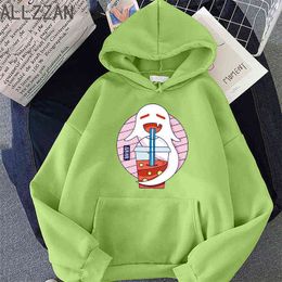 Hu Tao cosplay Bubble Tea printed Hoodie High street hip-hop spring hoody kawaii style harajuku casual men hoodies clothing tops Y211122