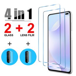 Cell Phone Screen Protectors 4in1 Camera Lens Protective Glass For Xiaomi Redmi Note 10 9 8 7 Pro 10 9 8 7 9s