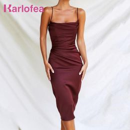 Descuento Vestido De Vino Satinado 2022 en venta en DHgate.com