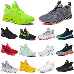 mens womens running shoes light yellow cool green navy ice blue multi split triple white black red deep grey blood pink trainers outdoor hiking sports sneakers