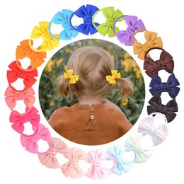 Solid Colour Bow Ring Rope Elastic Hair Rubber BandsAccessories For Girls Tie Ponytail Holder Headdress