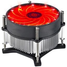 -Raffreddamenti per ventilatori 12V 3pin CPU Radiatore CPU Rame Aluminium Refrigeratore di calore Fan di raffreddamento per la scheda madre Intel 115X Processore