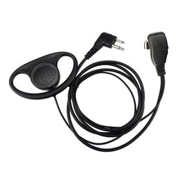 2 Advanced pins d clip-ear ptt headset microphone for motor vehicle 2 radios gp300 gp68 gp2000 gp88 gp3188 cp040 cp1