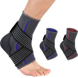 Ankle Support GOBYGO 1Pcs Compression Straps Basketball Football Band Avoid Injuries Running Fitness Protective Gear