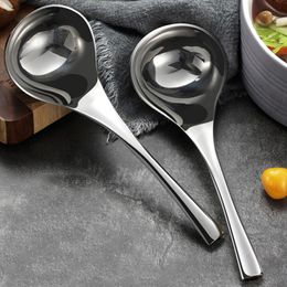 Spoons Premium 2/6PCS 304 Stainless Steel Large Capacity Soup Spoon Ladle Serving /Dinnerware Tableware Restaurant Supplies