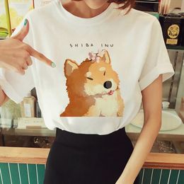90s fashion trends UK - Funny Kawaii Trend Casual Men T-shirt Dog Printed 90s Short Sleeve Casual Harajuku Fashion Tee Shirt Femme Plus Size Tops