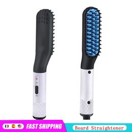 NEW Beard Straightener Multifunctional Brush Electric Quick Heating Straightening Iron Hair Styling Comb For Men
