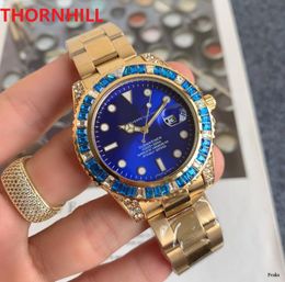 Montre De Luxe Men Fashion Watch 40mm Stainless Steel Design Watchs day date diamonds mens rejoles gift Quartz Movement Sport Wristwatch Bracelet Clock