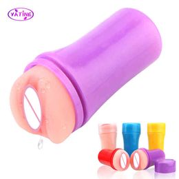 NXY Sex Masturbators 14cm Male Masturbator 3d Realistic Anal Pussy Vaginal for Men Glans Sucking Penis Pump Cock Exerciser Erotic Toys Adults 18+ 220127