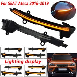 LED Dynamic Side Rearview Mirror Sequential Flashing Turn Signal Light For SEAT Ateca Cupra Ateca Tarraco Xcellence 2016-2019