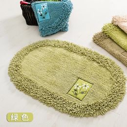 Cushion/Decorative Pillow -selling Oval Floor Mat Bedroom Toilet Water-absorbent Non-slip Door Foot-free Carpet