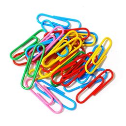 200pcs/box=1set Desk accories 28mm Colorful Metal Binder Clip Paper Clipper Stationery Binding Supplies Office Shool Marking Clips