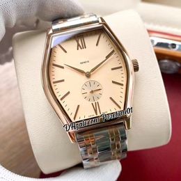 Malte 82230 A21J Automatic Mens Watch 42mm Two Tone Rose Gold Champagne Dial Stick Roman Markers Stainless Steel Bracelet Sports Watches 5 Styles Puretime01 E131g7