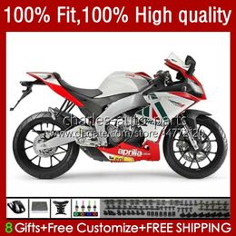 Injection mold Body For Aprilia RSV4 RSV1000R RSV 1000 RSV-1000 R 16-19 Bodywork 40No.22 RSV1000 White red R RR 16 17 18 19 RSV1000RR 2016 2017 2018 2019 OEM Fairing