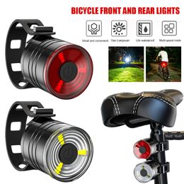 Bike Lights Bicycle Cycling Taillights LED Safety Warning Light With 3 Modes Waterproof Front And Accessories
