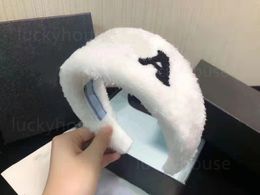 personalized fashion retro plush winter hair band girls elastic headwear sports fitness yoga outdoor couple gifts sports hair accessories top party gifts