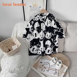 Bear Leader Casual Dresses For Girls Spring Autumn Girls Clothes Cartoon Panda Costumes Party Fashion Clothing For 2-7 Years 210708