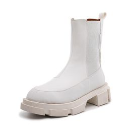 Boots Fashion Ins Women Ankle Platform Warm Fur High Heel Winter Shoes Woman Casual Footwear Designer