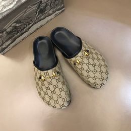 brown slippers men UK - 2021ss HOT SELLING MULE WATERFRONT Men Slide Sandals Designer Shoes Luxury Slide Summer Fashion Trend Wide Flat Slippery Thick Sandals Slipper Flip Flops